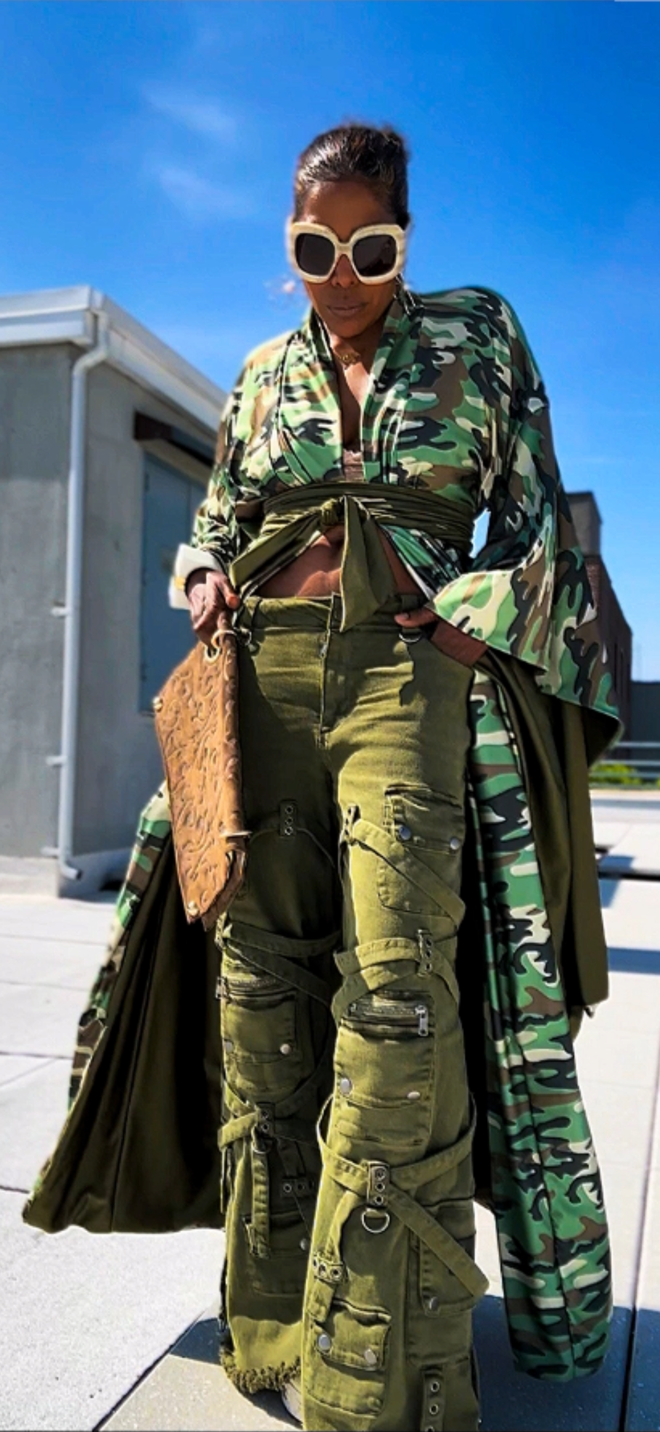 The Winsome Camo Kimono