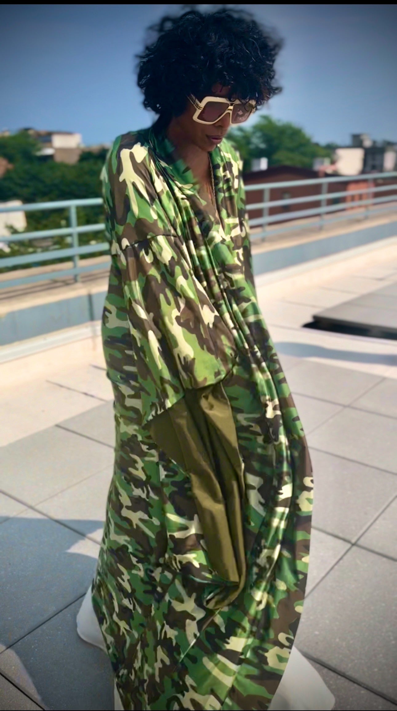 The Winsome Camo Kimono