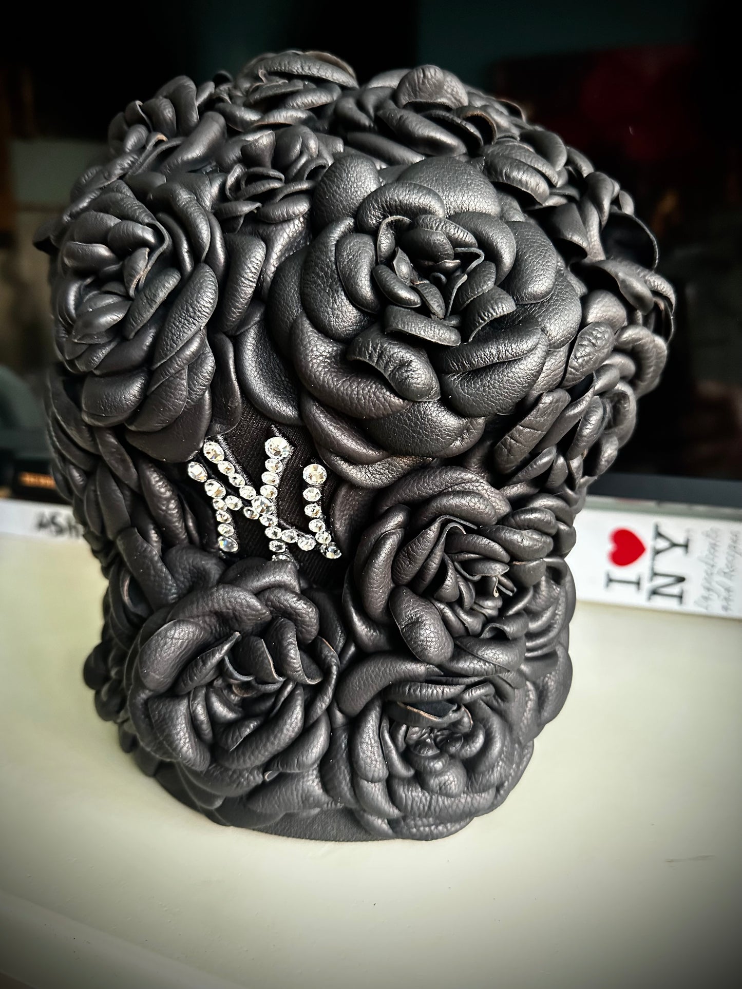 “On My New York Shit” 3D Floral Leather Hat