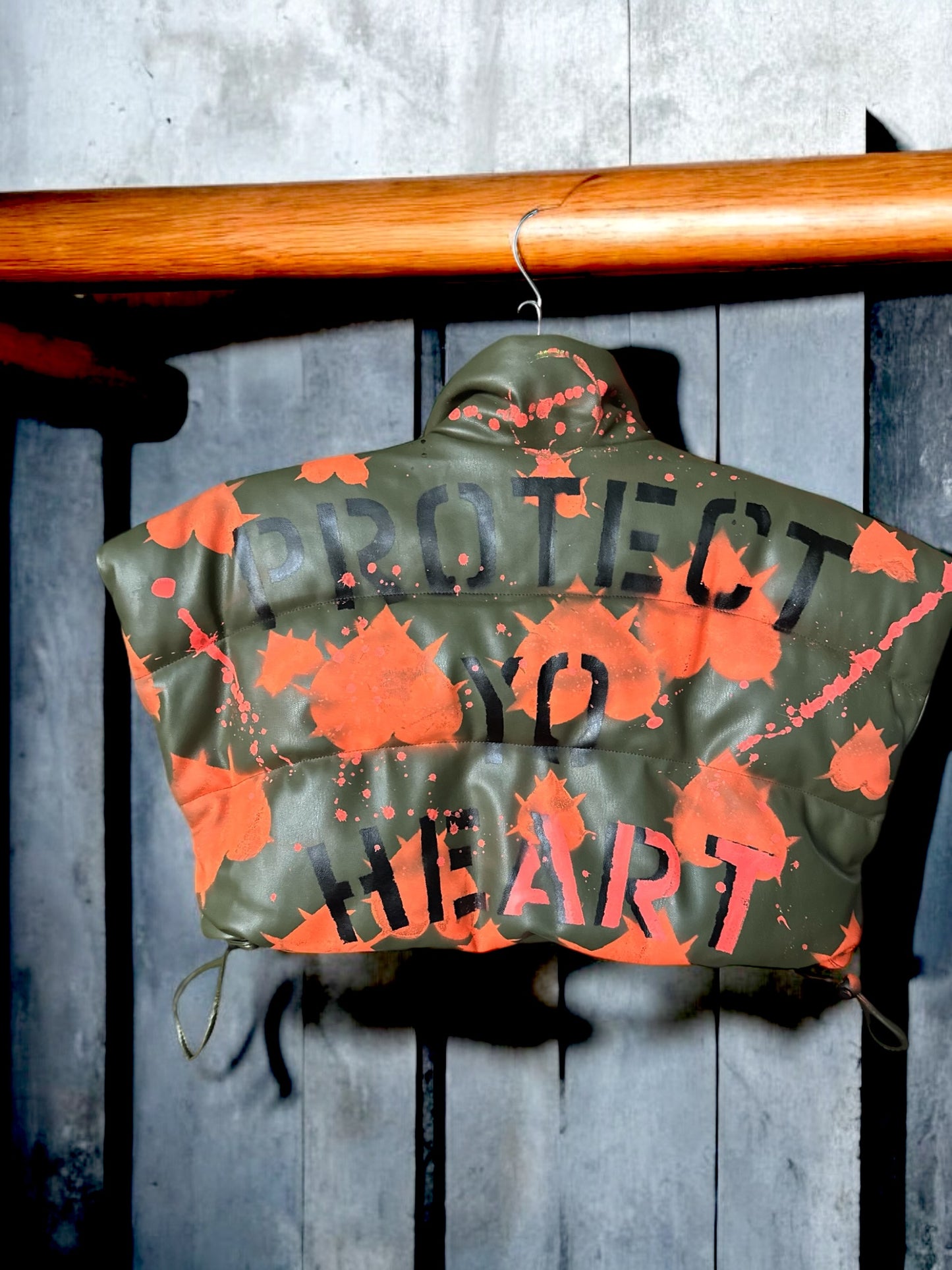 The LOVE PUFFER CROPPED Vest Collab OG -O