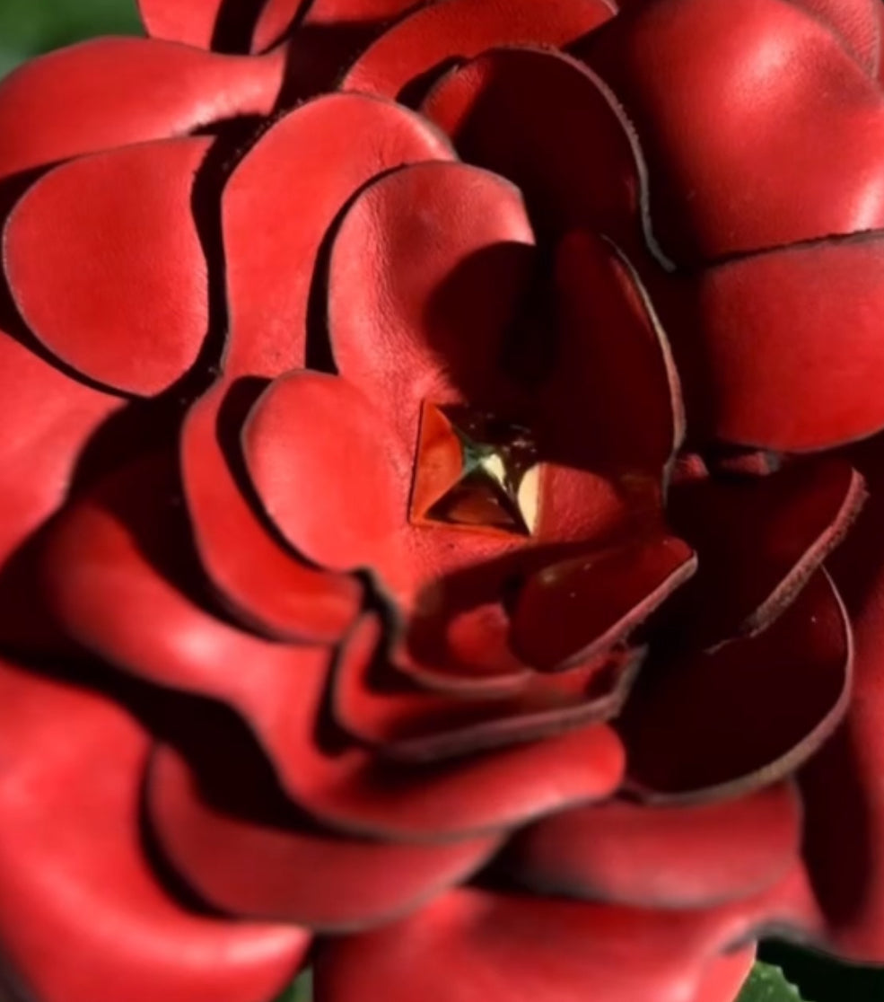 The Leather Floral Charm Accessory